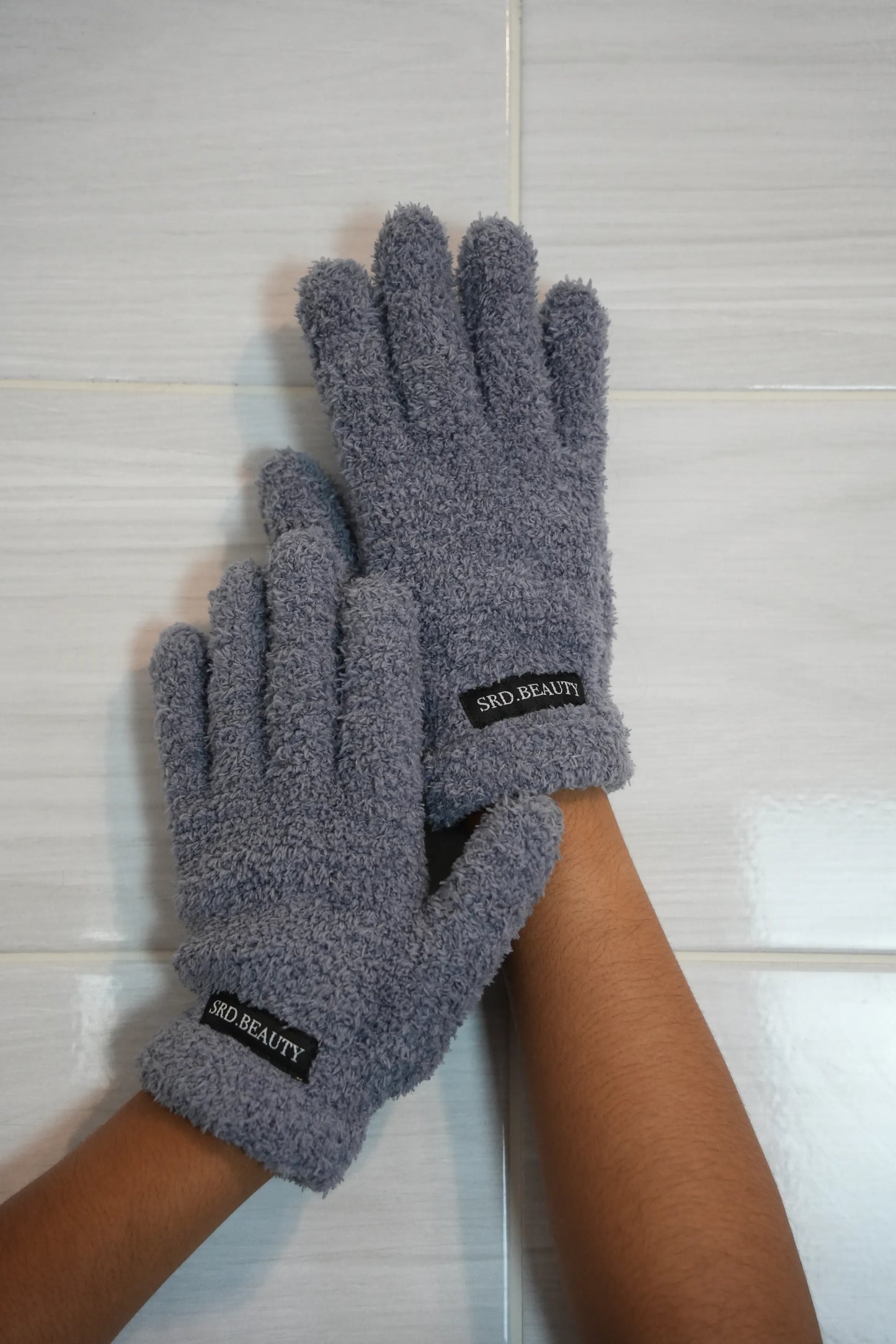 Gant Démaquillant / Nettoyant visage - Gris anthracite