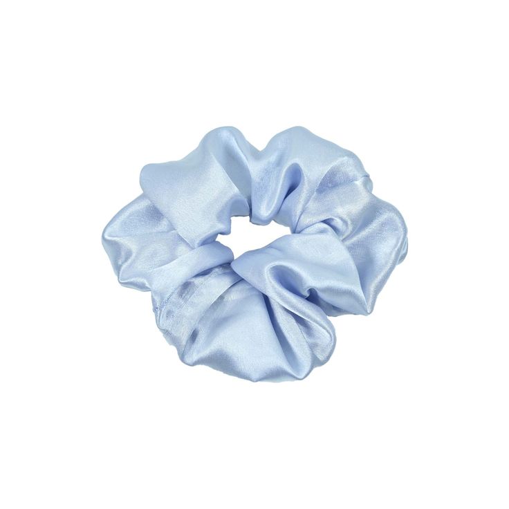 Chouchou Bleu en Satin