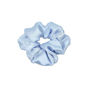 Chouchou Bleu en Satin